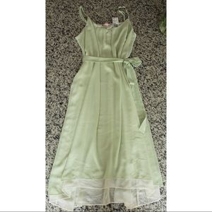NWT Mint Green Sheer High-Low Dress